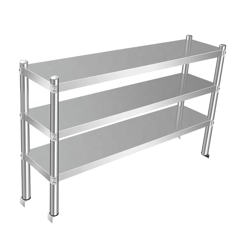Commercial Kitchen Worktops - Étagère robuste en acier inoxydable pour