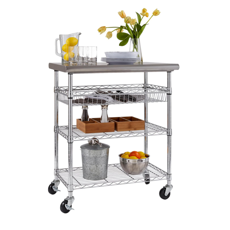 Commercial Kitchen Worktops - Table de travail commerciale personnalisée, chariot