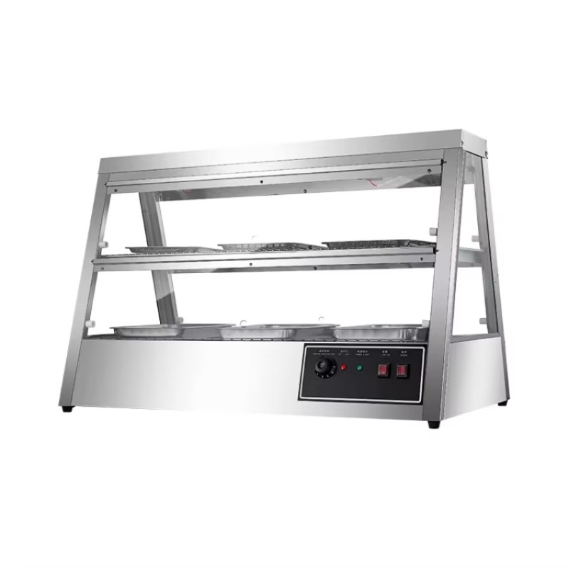 Commercial Kitchen Accessories - Vitrine chauffante électrique commerciale en acier