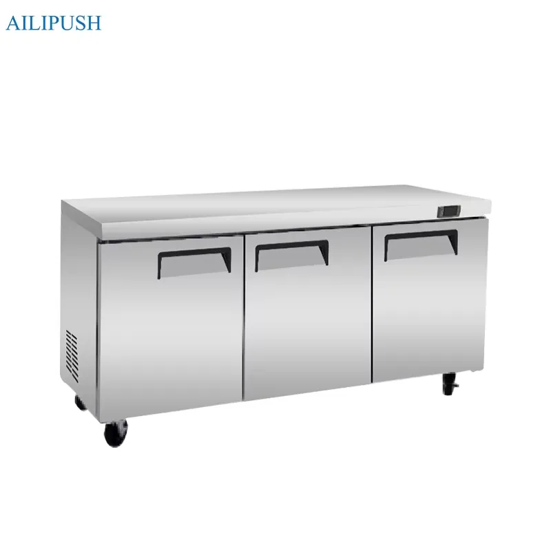 Commercial Kitchen Worktops - Réfrigérateur de comptoir commercial en acier
