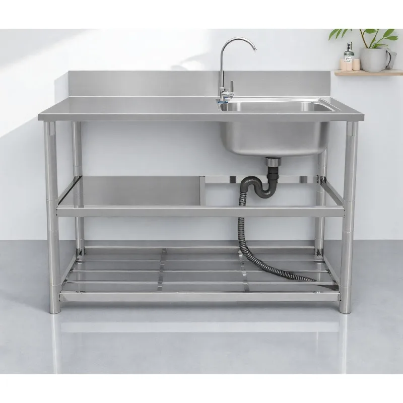 Évier autoportant en acier ino - Commercial Kitchen Worktops avis et prix