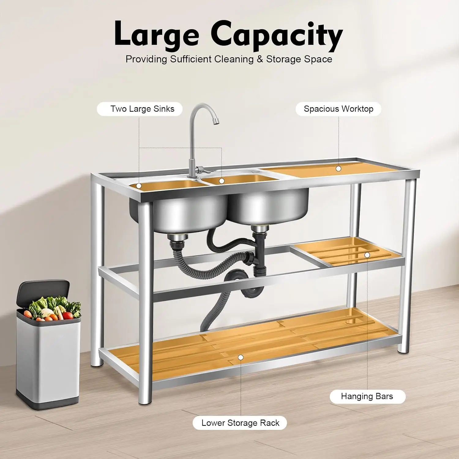 Évier de préparation autoporta - Commercial Kitchen Worktops avis et prix