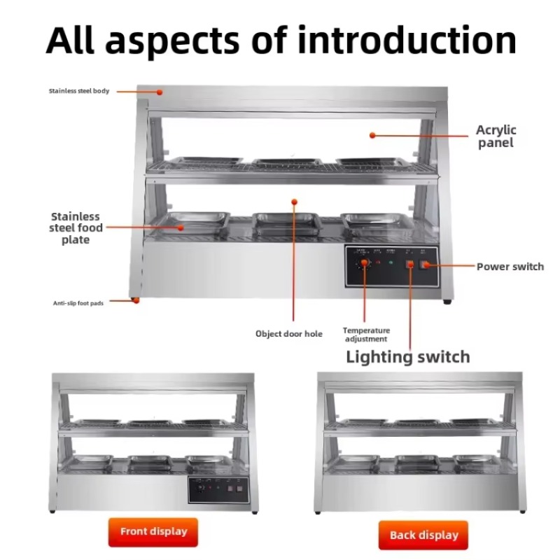 Vitrine chauffante électrique  - Commercial Kitchen Accessories avis et prix