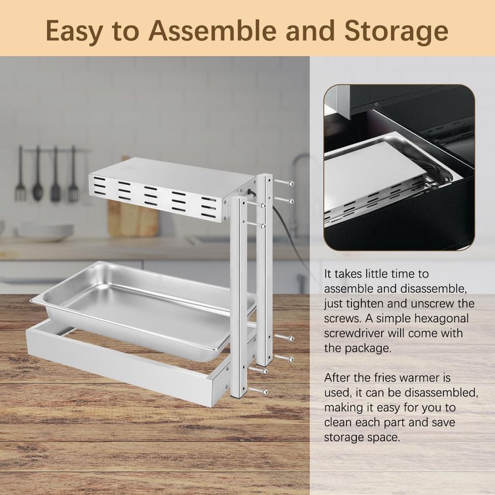 Réchauffeur de frites, chauffe - Commercial Kitchen Accessories avis et prix