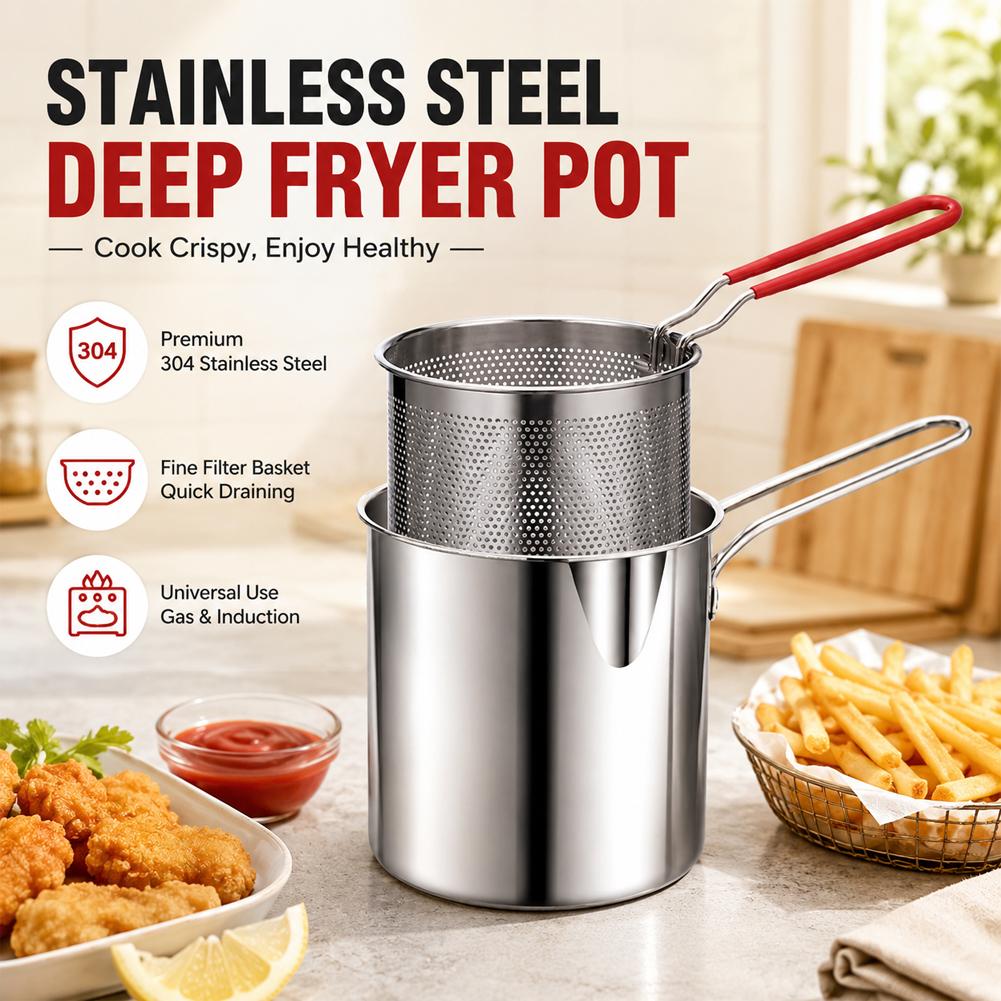 Friteuse en acier inoxydable a - Commercial Kitchen Pots And Pans avis et prix